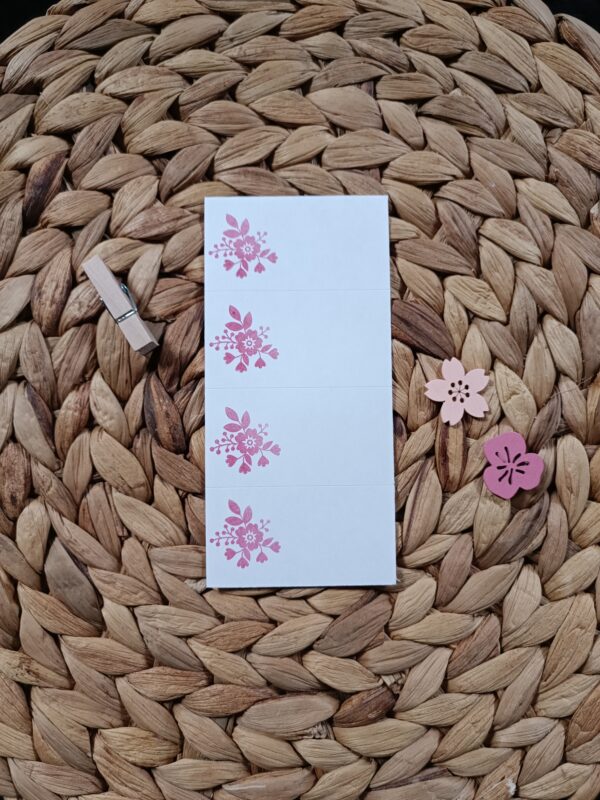 Autocollants fleurs roses