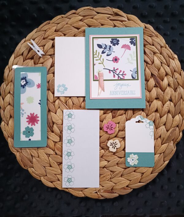 Etiquette fleur bleue – Image 2