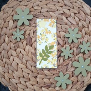 Marque-page fleurs jaunes 1