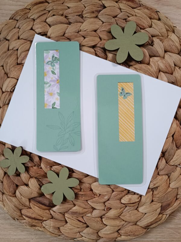 Marque-page lilas et vert – Image 2