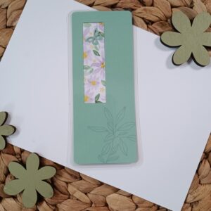 Marque-page lilas et vert