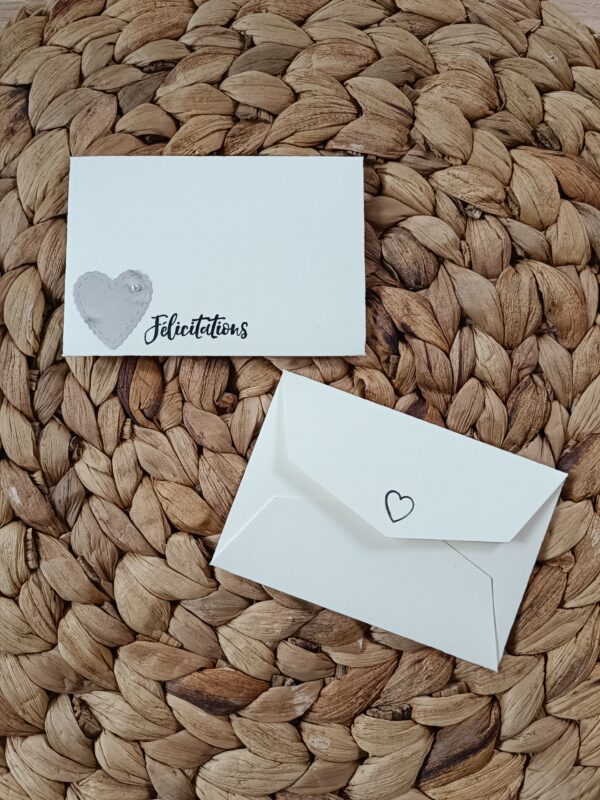 Enveloppe coeur dentelle – Image 2