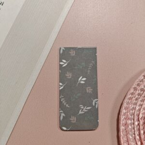 Marque-page aimanté feuille