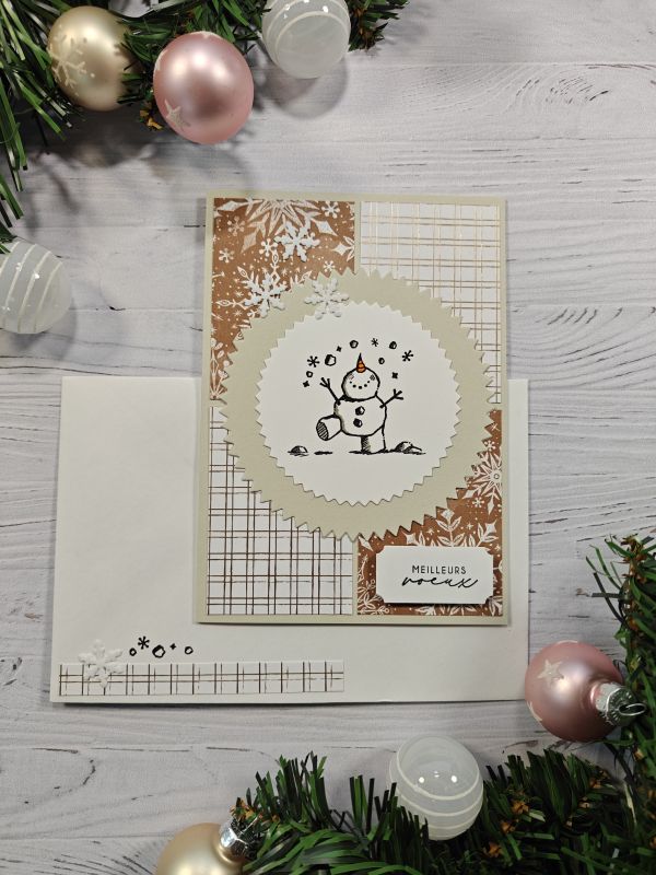 Carte de voeux bonhomme beige – Image 4