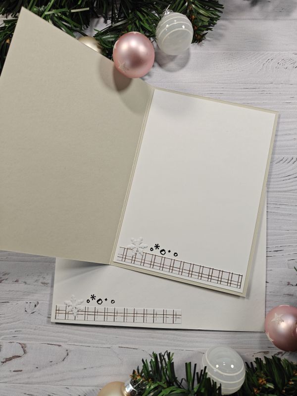 Carte de voeux bonhomme beige – Image 3