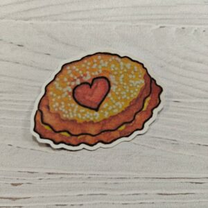 Sticker biscuit confiture