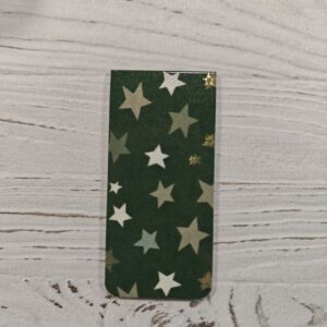 Marque-page aimanté étoiles fond vert