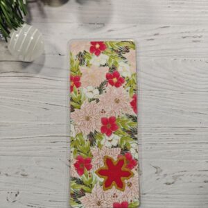 Marque-page poinsettia dos rouge