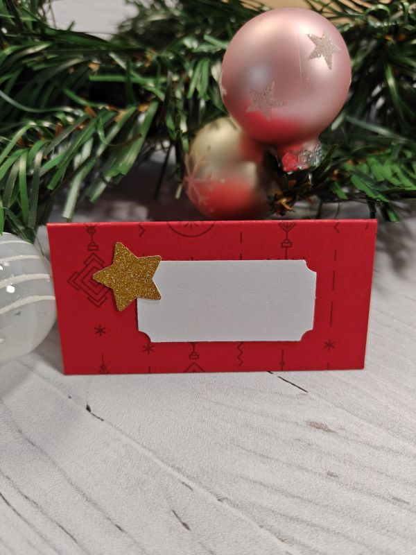 Marque-places Noël rouge