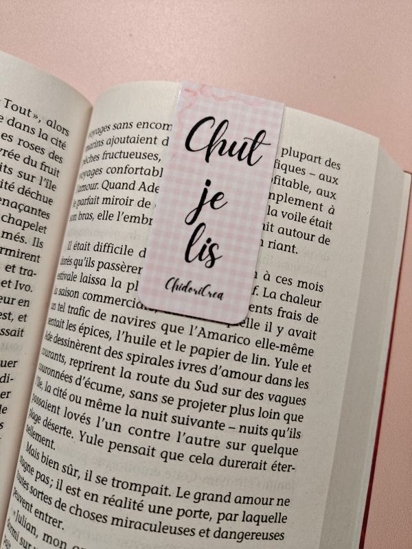 Marque-page aimanté Chut je lis