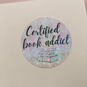 Sticker Certified book addict