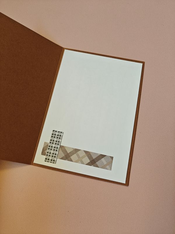 Carte anniversaire beige et brun – Image 3