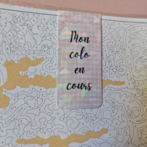 Marque-page aimanté Mon colo en cours