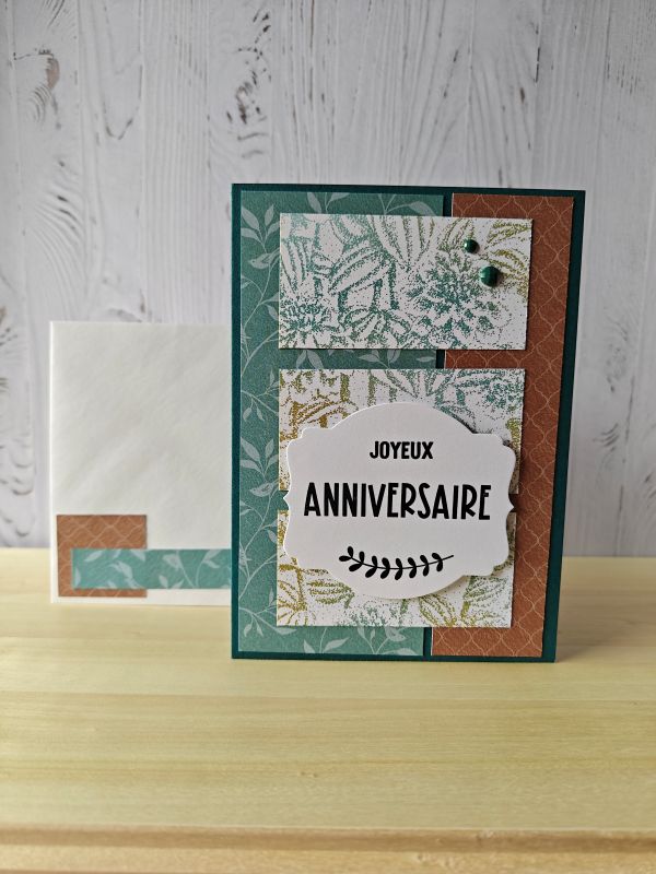 Carte anniversaire Sauge et terre – Image 3