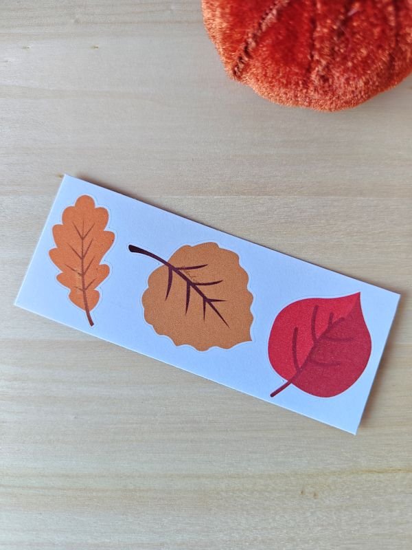 Mini planche de stickers Feuilles d'automne