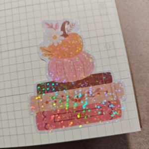 Sticker livres et citrouilles
