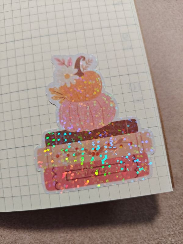 Sticker livres et citrouilles